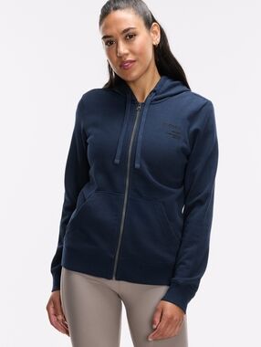 Peloton Fleece Full Zip Navy Hoodie